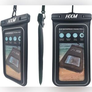 2 Pack Waterproof Phone Pouch, Upgraded Foam-pad Shockproof Phone Case